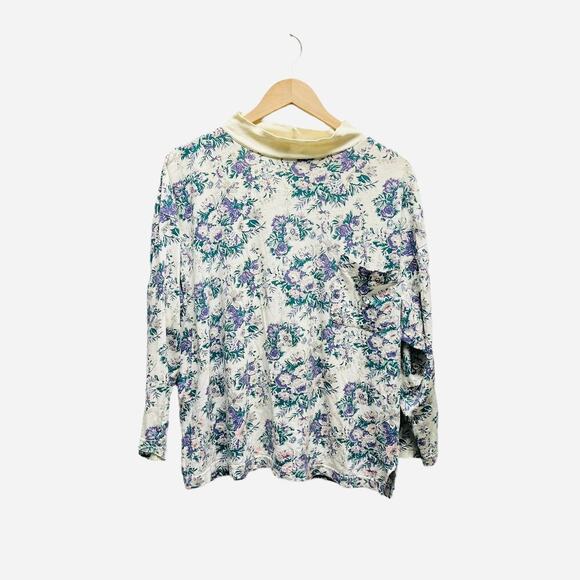 Vintage Victoria's Secret Gold Label Floral Top - Picture 1 of 8